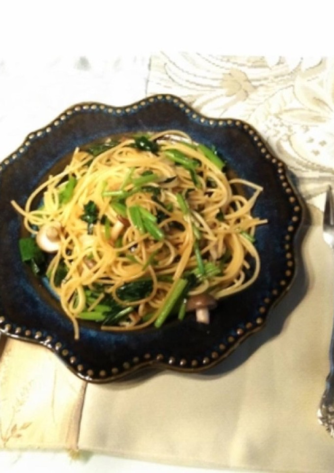 ほうれん草としめじのパスタ-レシピのメイン写真