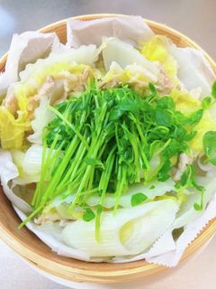 蒸籠蒸し15分豚ばら白菜ミルフィーユ蒸し-レシピのメイン写真