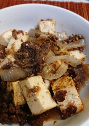調味料なし?!コストコのプルコギで肉豆腐-レシピのメイン写真