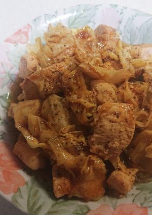 鶏むね肉とキャベツのレンジ蒸し-レシピのメイン写真
