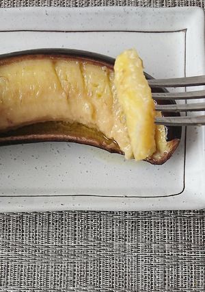 朝の腸活☆焼きバナナwithキヨエオイル-レシピのメイン写真
