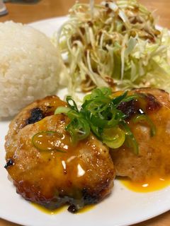 鶏つくね風照り焼きバーグ-レシピのメイン写真