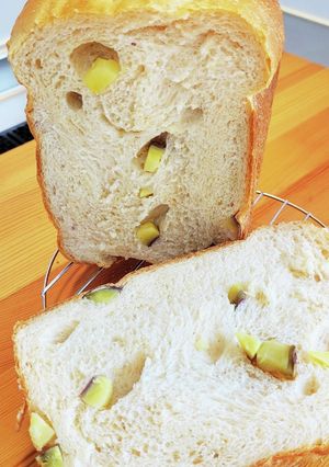 ＨＢにお任せ！さつまいも★ゴロゴロ食パン-レシピのメイン写真