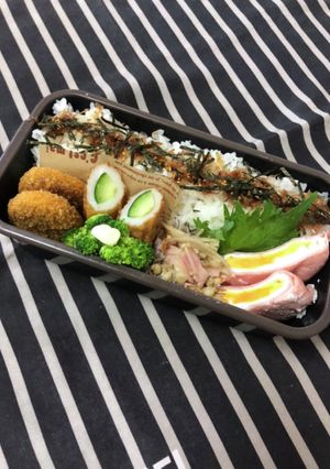 男子高校生弁当4/22ハムエッグ弁当-レシピのメイン写真