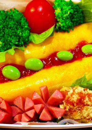 オムライス弁当　ケチャップに工夫-レシピのメイン写真