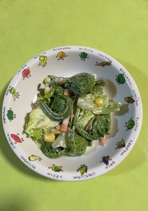 【保育園給食】こごみのマヨネーズサラダ-レシピのメイン写真
