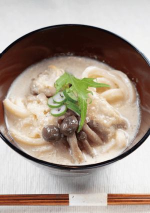 若鶏と根菜のクリームうどん-レシピのメイン写真