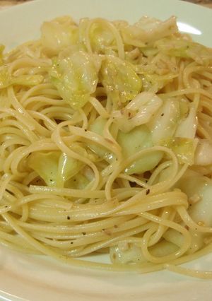 簡単！キャベツとアンチョビのパスタ♪-レシピのメイン写真