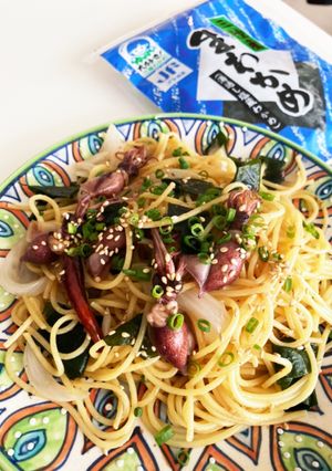 わかめとほたるいかのパスタ-レシピのメイン写真