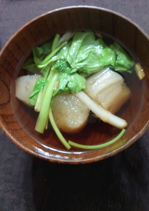 根三つ葉のお吸い物-レシピのメイン写真