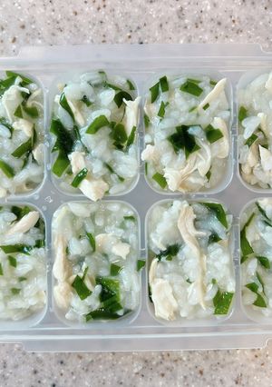 鶏ささみとワカメの雑炊【離乳食後期】-レシピのメイン写真