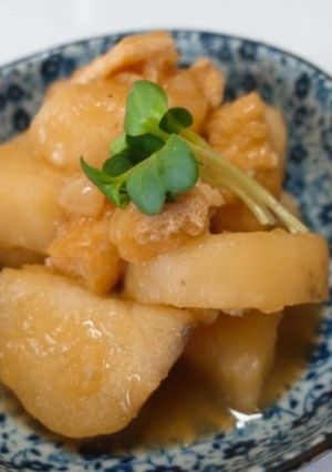 山芋と油揚げの煮物-レシピのメイン写真