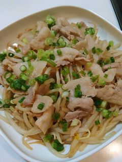 簡単!めちゃうま!豚バラもやしのガリぽん-レシピのメイン写真