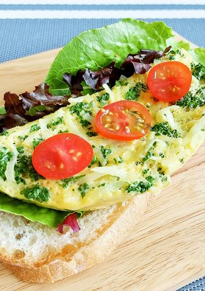 レンジで！新じゃがとパセリのオムレツ-レシピのメイン写真