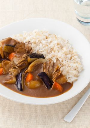 雪国まいたけ極となすの旨みたっぷりカレー-レシピのメイン写真