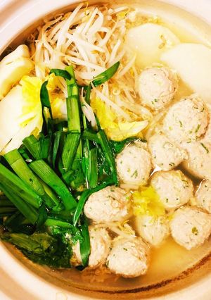鶏団子鍋-レシピのメイン写真