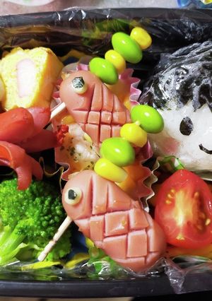 こどもの日　ニコニコ　こいのぼり弁当-レシピのメイン写真