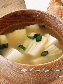 たけのこと豆腐の味噌汁-レシピのメイン写真