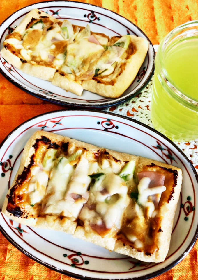 15分でお揚げピザ-レシピのメイン写真