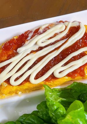 簡単にカフェの味！メインになる卵焼き-レシピのメイン写真