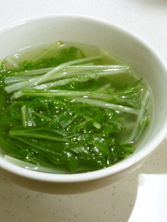 簡単水菜のスープ-レシピのメイン写真
