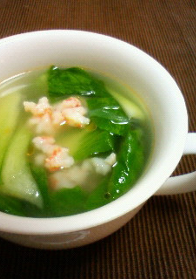 えびと青梗菜のウマウマ中華スープ-レシピのメイン写真