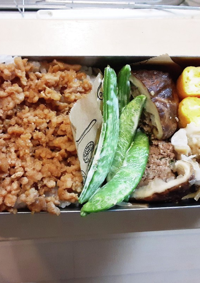 高校生弁当覚え書き8 鶏そぼろ弁当-レシピのメイン写真
