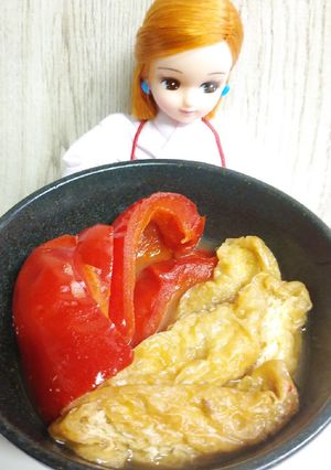 リカちゃん♡赤パプリカとあげさん炊いたん-レシピのメイン写真