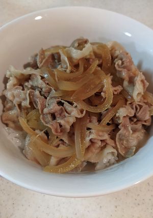しゃぶしゃぶ豚バラ肉の豚丼-レシピのメイン写真