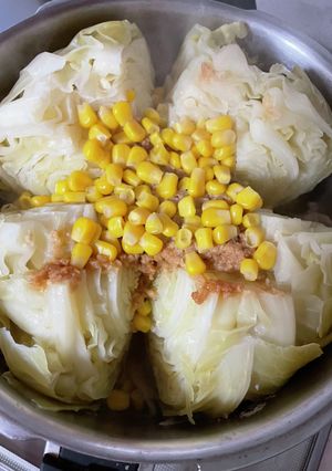 コク旨！ニンニク味噌のまるごとキャベツ煮-レシピのメイン写真