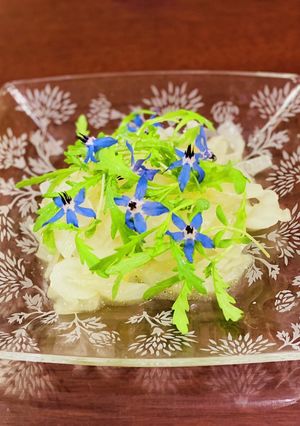 新玉ねぎとボリジのサラダ-レシピのメイン写真