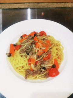 牛肉ときのこのスープパスタ-レシピのメイン写真
