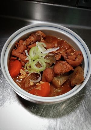 八丁味噌のモツ煮込み❨(@≧↺≦@)❩ノ-レシピのメイン写真
