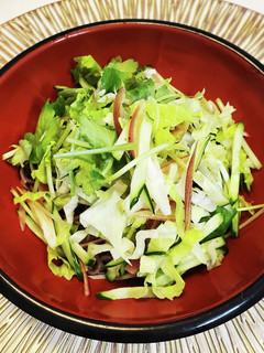 みつばとみょうがのサラダ蕎麦-レシピのメイン写真