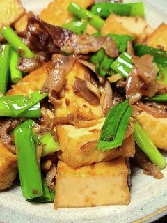 豚肉と絹厚揚げのおかか生姜炒め-レシピのメイン写真