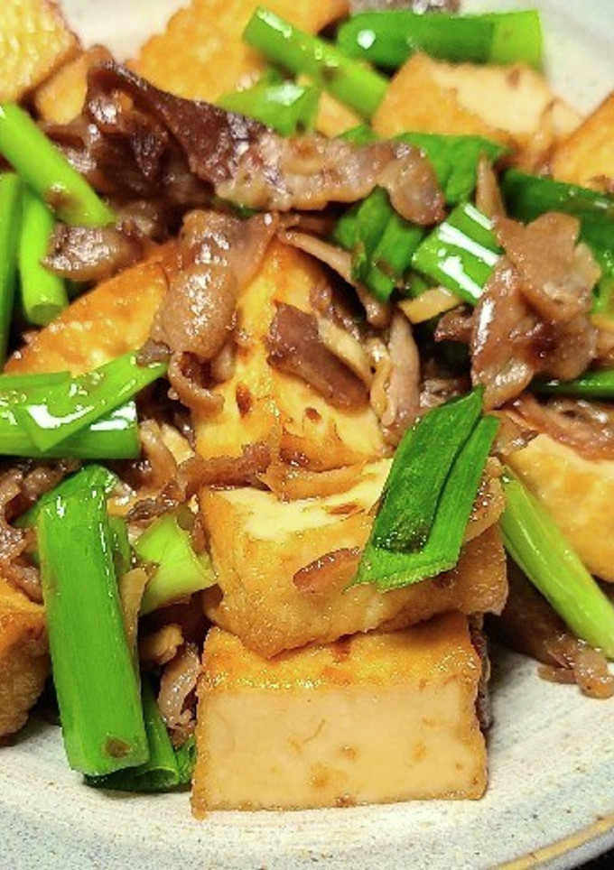 豚肉と絹厚揚げのおかか生姜炒め-レシピのメイン写真