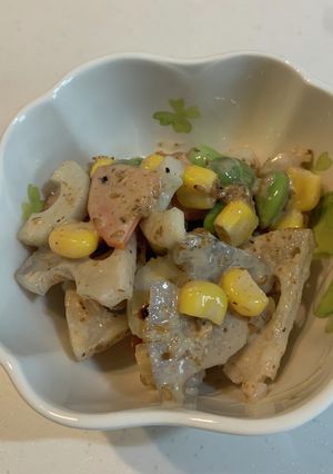 シャキシャキレンコンサラダ-レシピのメイン写真