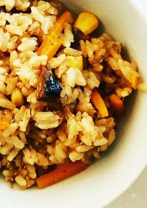 超簡単！さば味噌煮缶で炊き込みご飯-レシピのメイン写真