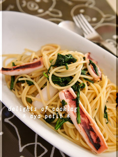 ♢ イカと春菊のパスタ ♢-レシピのメイン写真