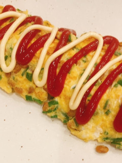 納豆オムレツ-レシピのメイン写真