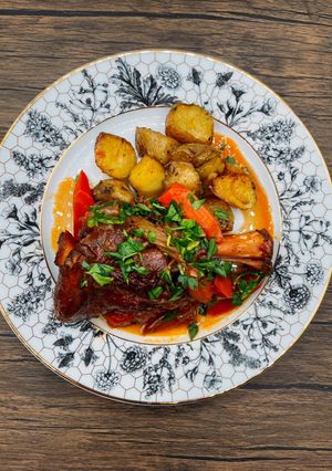 簡単☆骨つきラム肉のトマト煮-レシピのメイン写真