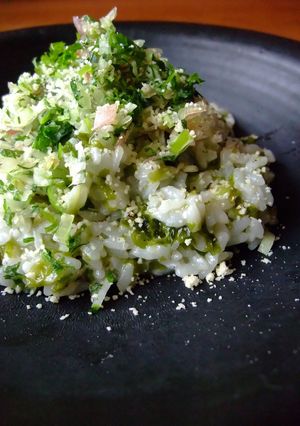 あおさ海苔の和風リゾット　-レシピのメイン写真