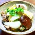 発酵筍(メンマ)焼き椎茸、新玉葱の肉豆腐