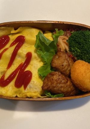 お誕生日オムライス弁当-レシピのメイン写真