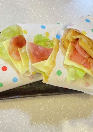 たんぱく質豊富！油揚げサンド！！-レシピのメイン写真