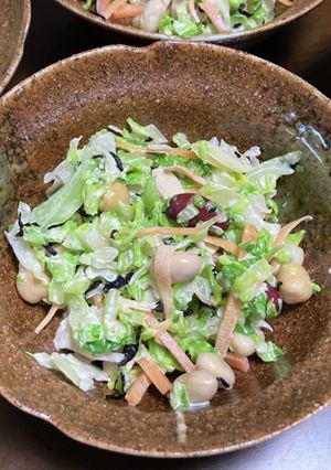お豆とひじきのサラダ-レシピのメイン写真