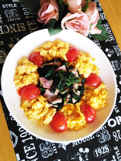 ◆ほうれん草とベーコンのオムレツ風◆-レシピのメイン写真