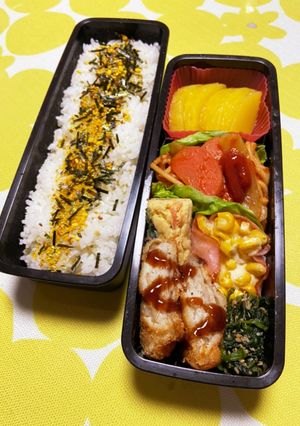 息子の弁当　4/22-レシピのメイン写真