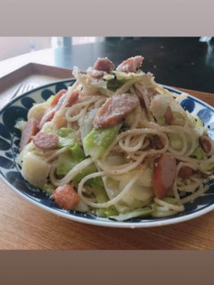 ソーセージとキャベツのパスタ-レシピのメイン写真