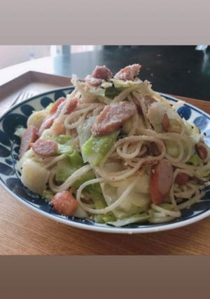 ソーセージとキャベツのパスタ-レシピのメイン写真